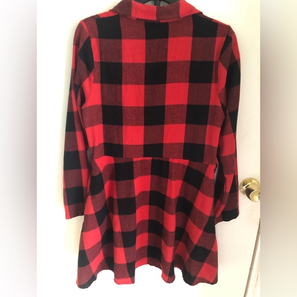 FANCYINN NEY YORK /LONDON NWT DRESS BUFFALO PLAID FLANNEL - Picture 4 of 14